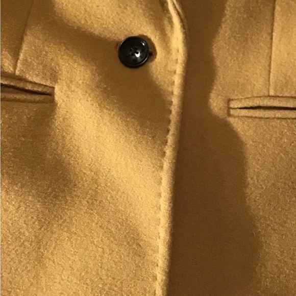 BANANA REPUBLIC, Mario Bellucci, Petite Italian Melton TopCoat, 3/4, Camel, XS - Picture 2 of 8